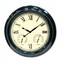 Pool Central 18" Black Outdoor Patio Wall Clock with Hygrometer and Thermometer